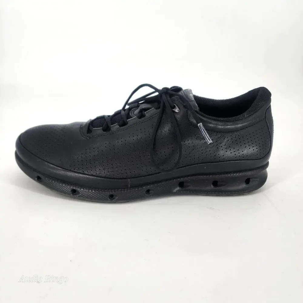 ECCO Black Leather Lace-Up Comfort Walking Shoes Women’s EU 37 US 6